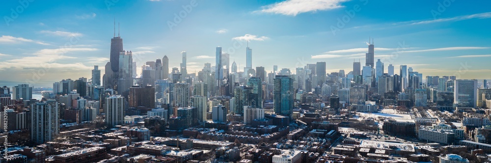 Obraz premium Chicago Illinois Downtown Skyline