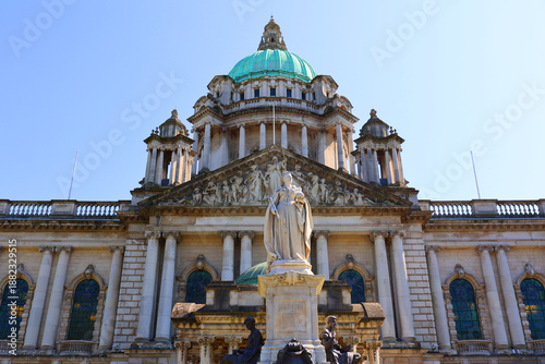 BELFAST NORTHERN IRELAND UNITED KINGDOM,  Belfast City Hall was commissioned to replace the Old Town Hall. The catalyst for change came when Belfast was awarded city status by Queen Victoria