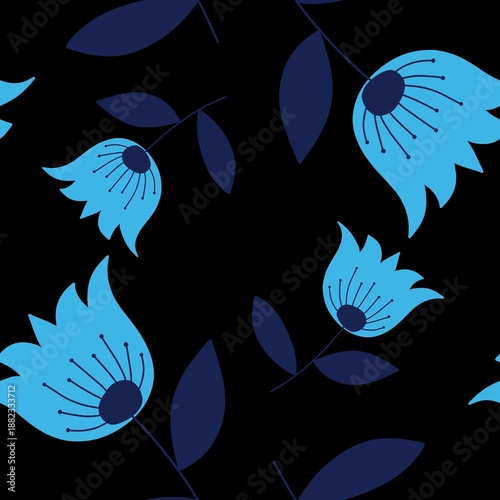 Spring seamless flowers pattern for wrapping paper and fabrics and kids clothes and spring party textiles and linens