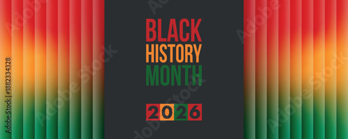 Black History Month. African American History. Celebrated annual. February and October. Poster, card, banner, background. Vector illustration