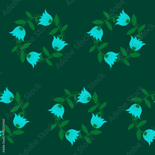 Spring seamless flowers pattern for wrapping paper and fabrics and kids clothes and spring party textiles and linens