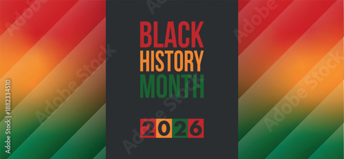 Black History Month. African American History. Celebrated annual. February and October. Poster, card, banner, background. Vector illustration
