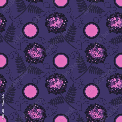 Floral seamless flowers pattern for wrapping paper and fabrics and kids clothes and spring party textiles and linens