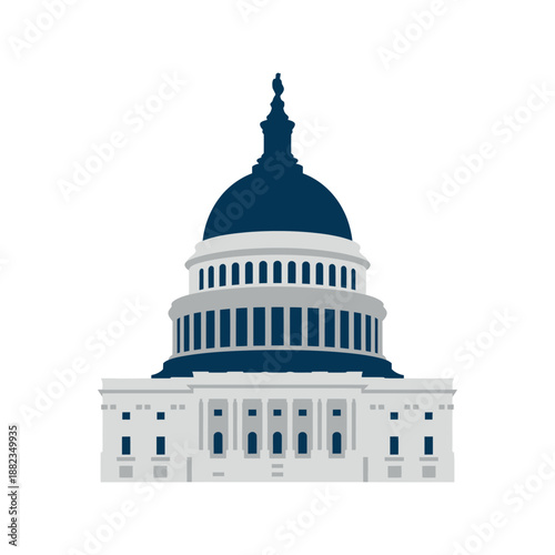 An illustration of the United States Capitol building in Washington D.C.