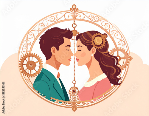 Victorian Clockwork Embrace