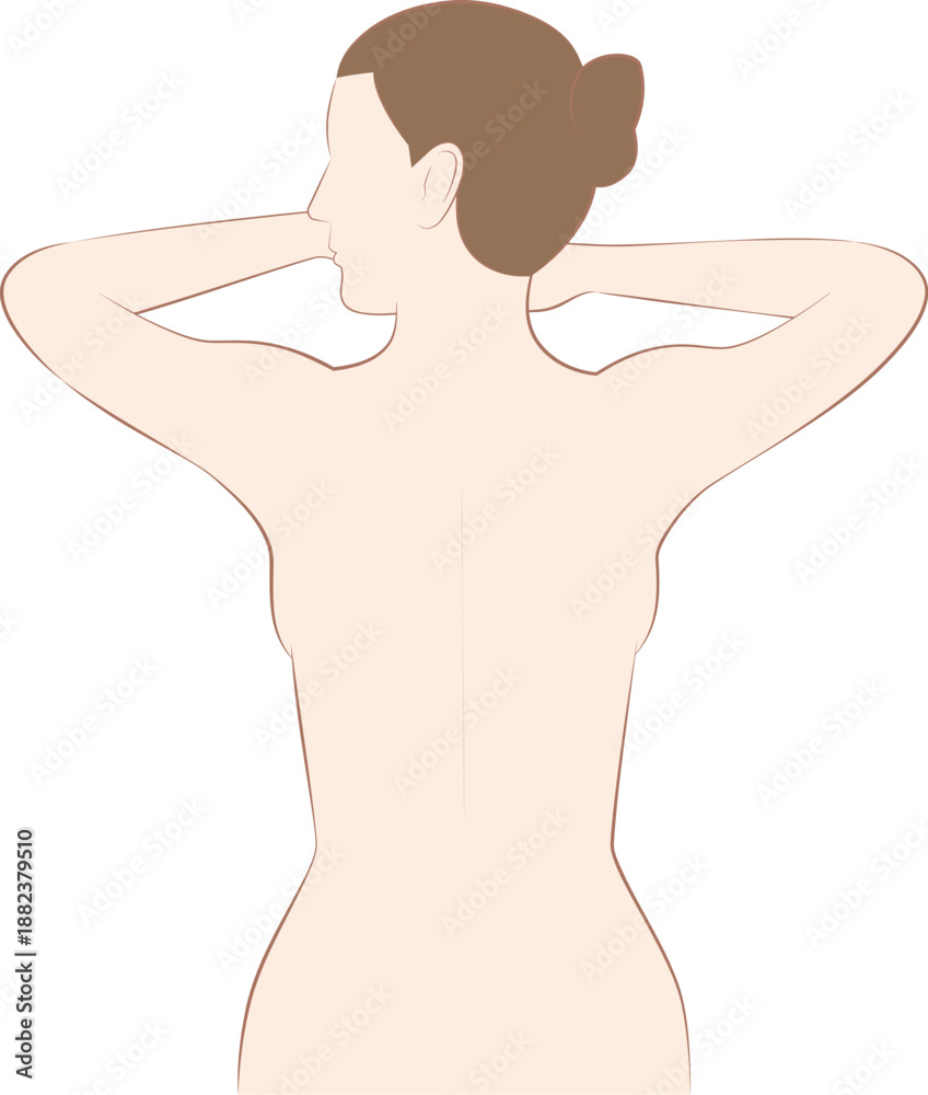 Fototapeta premium 女性の背中