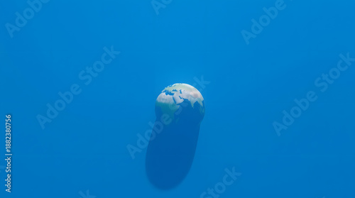 Clear Blue Sky Over Earth Curve
