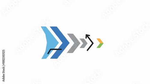 Colorful arrows pointing to right.