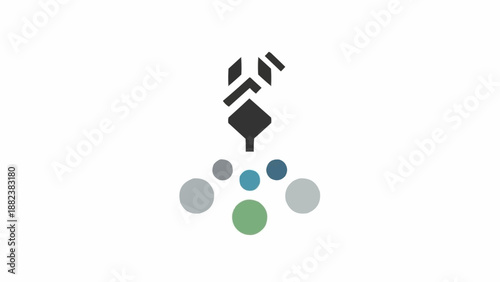 Colorful circles and abstract shape design.