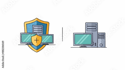 Computer Security Shield Protection System.