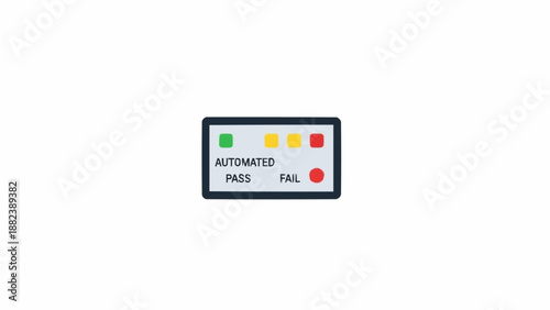 Automated traffic light control panel.