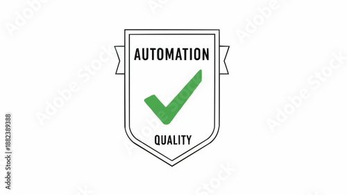 Automation Quality Badge with Green Checkmark.