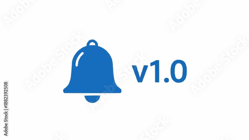 Blue Bell Icon with Version Number.