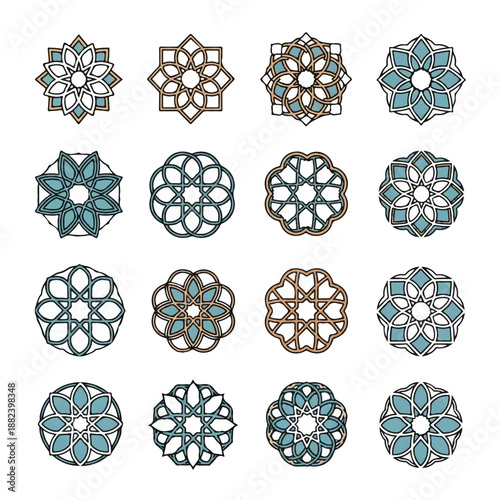 Collection of Islamic Geometric Patterns and Designs.