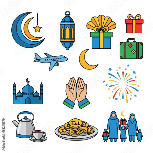 Ramadan Kareem Islamic Symbols and Icons 10.