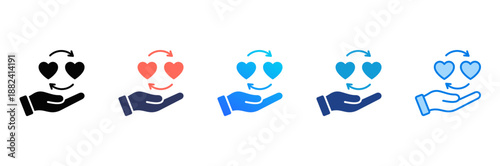Empathy Consistent and versatile vector icons illustrating essential concepts in various styles