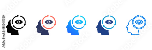 Awareness Loop Consistent and versatile vector icons illustrating essential concepts in various styles