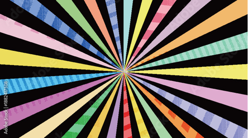 太陽　スクリーントーン　模様　背景