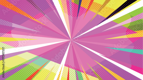 太陽　スクリーントーン　模様　背景