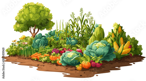 American Spring Vegetable Garden Planting