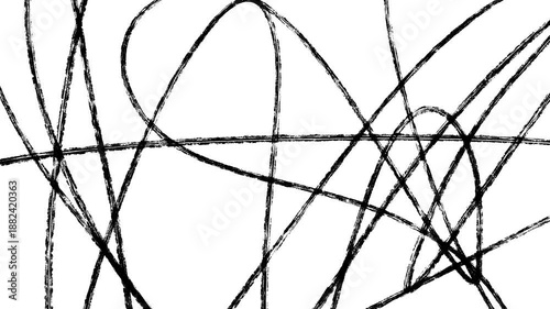 かすれた細いマーカーで乱雑に線を書き殴ったペイント背景。手書きのグランジテクスチャの4Kループアニメーション。アートワークやプロモーションに適したアナログで荒々しい印象の映像素材