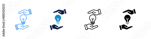 Invention Multiple Style Icon Set Collection 