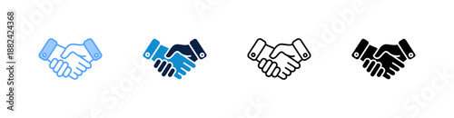 Agreement Multiple Style Icon Set Collection 