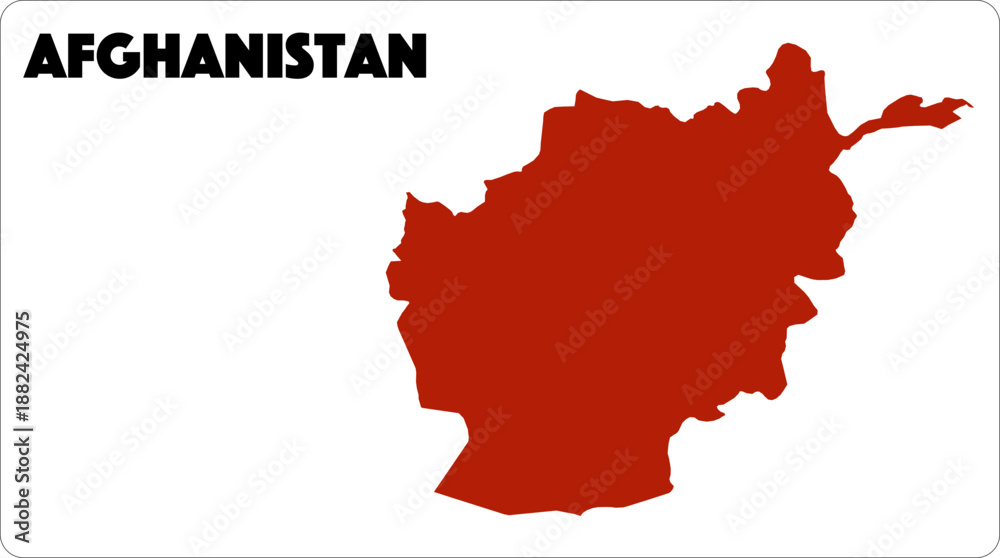 Obraz premium Afghanistan Map World Map Illustration