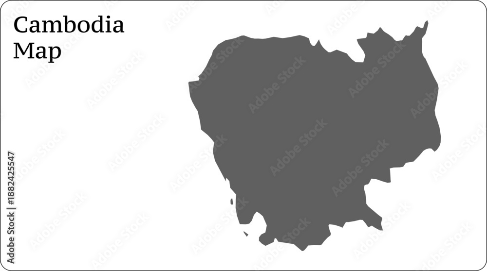 Obraz premium Cambodia Map World Map Illustration