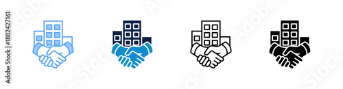 Acquisition Multiple Style Icon Set Collection 