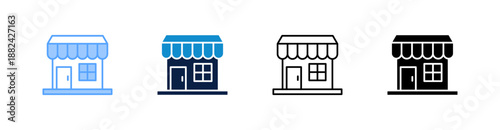 Retail Multiple Style Icon Set Collection 