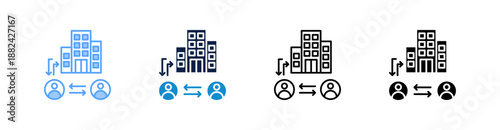 Middleman Multiple Style Icon Set Collection 