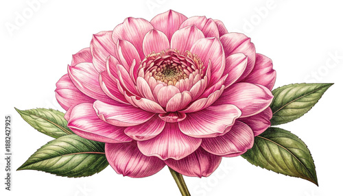 Blush peony watercolor clipart wedding invitations. Rosy flower logo artwork cosmetics packaging label. Vintage botanical blossom etching isolated decor print