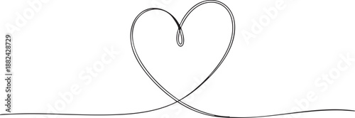 Vector illustration of a silver ribbon and spoon on a white background creating a romantic heart shape for a Valentine celebration wedding card design