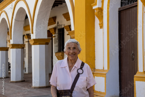 Wallpaper Mural Senior woman at the historical Church of the Immaculate Conception built in 1843 in the beautiful Heritage Town of Mompox in Colombia Torontodigital.ca