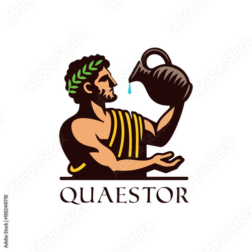 Roman Quaestor Logo Ancient Official Emblem