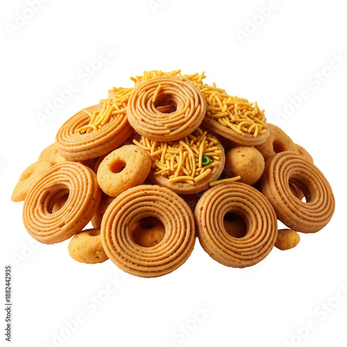 Assorted traditional Indian cookies and biscuits for festive celebration