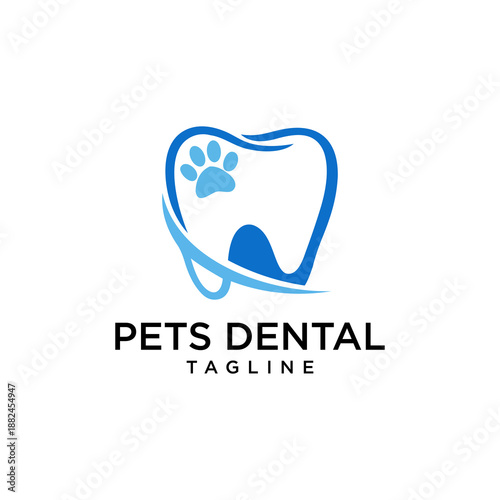 animal paw tooth logo