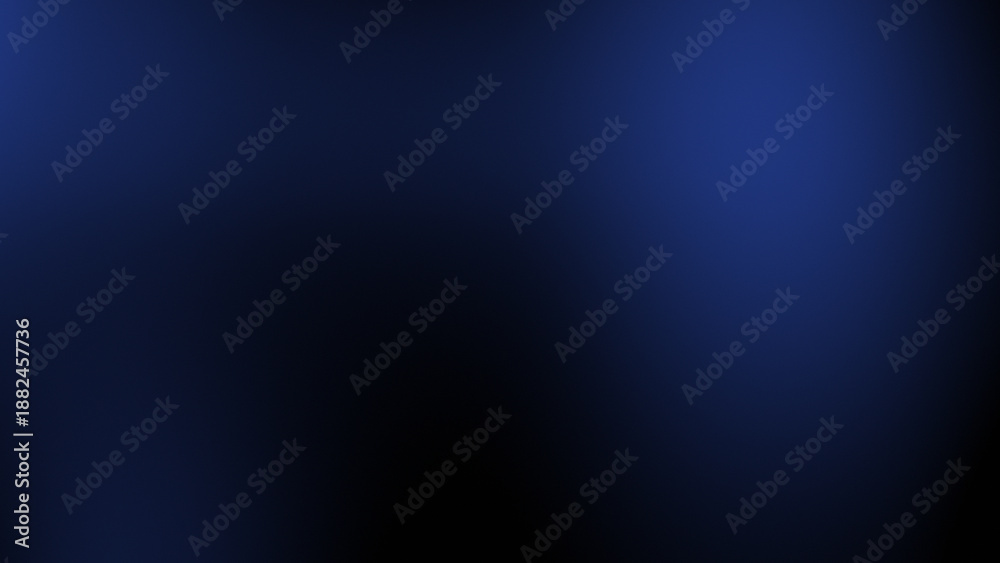 Fototapeta premium Deep blue and black vignette gradient background for mysterious atmosphere