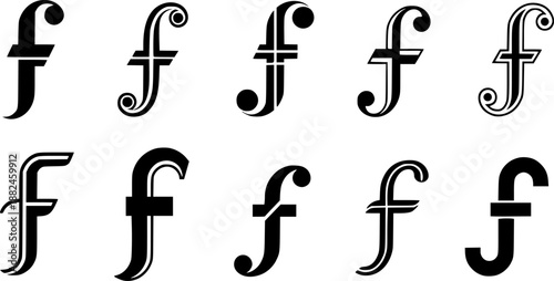 Diverse styles of f holes: modern music design elements
