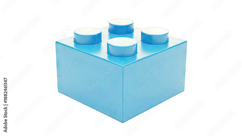 Obraz premium Single Blue Lego Brick