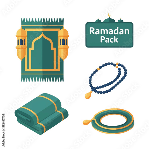 Ramadan Pack Prayer Mat and Accessories.