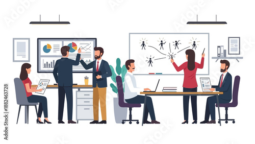 Business Team Meeting Collaboration Discussion Planning.