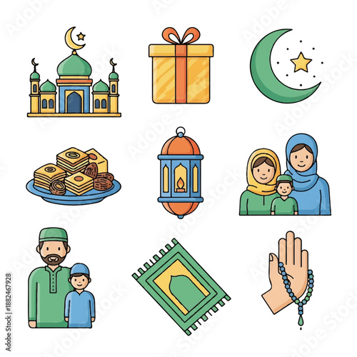 Islamic Symbols and Icons Collection 6.