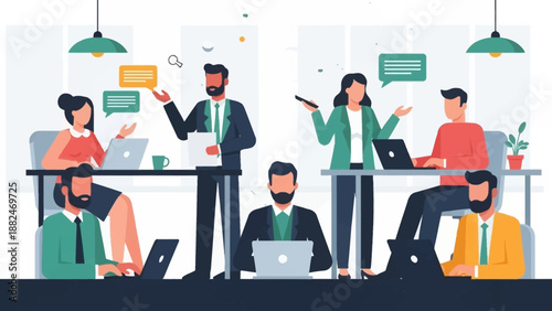 Diverse Group of Professionals Working Together.