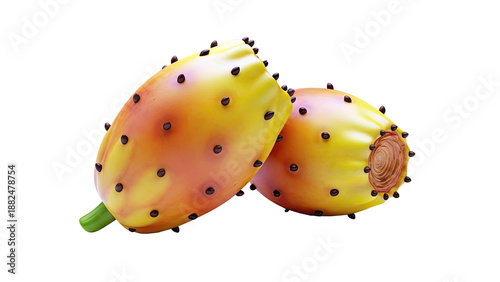 Two Prickly Pears with Spines