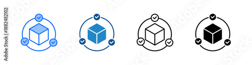Supply Chain Multiple Style Icon Set 