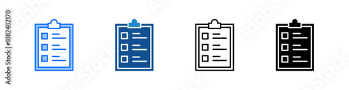 Survey Multiple Style Icon Set 