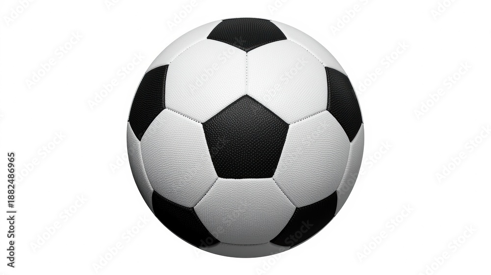 Fototapeta premium Black and white soccer ball