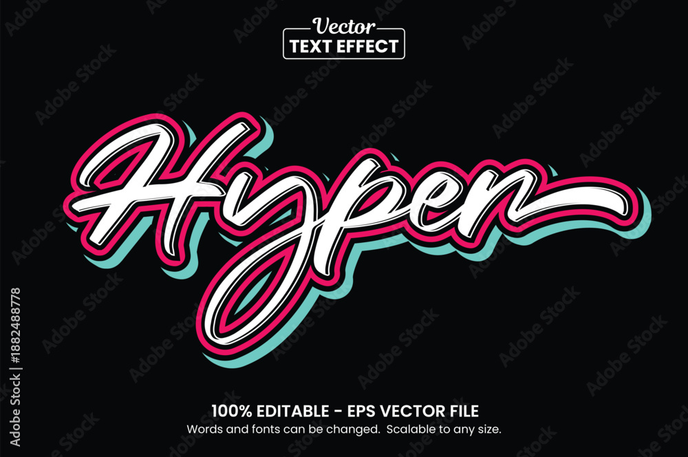 Fototapeta premium Urban Graffiti Script Editable Text Effect - Modern Streetwear Style